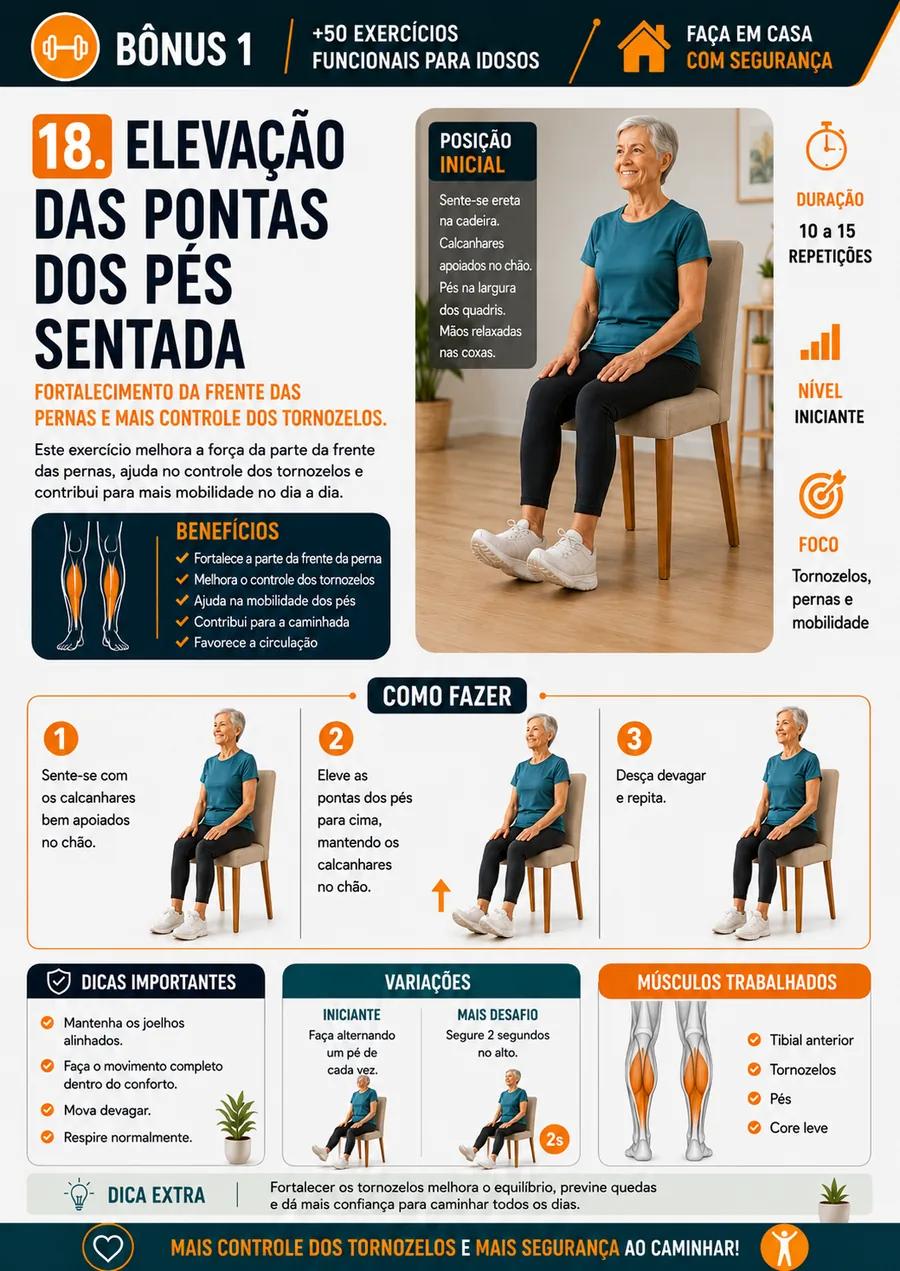 Página do kit: Elevação das pontas dos pés